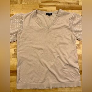 ADRIANNA PAPELL Soft short-sleeved sweater